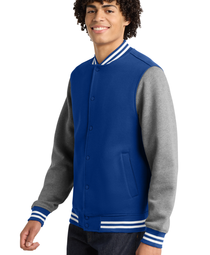 ST270_True Royal_Vintage Heather_Model_Side